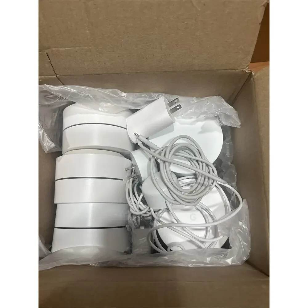 Lot of 5 Google Wifi Router Set Model AC-1304 Whole Mesh WiFi System Unit 4 Plug